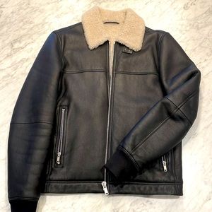 Theory Shearling leather Jacket men